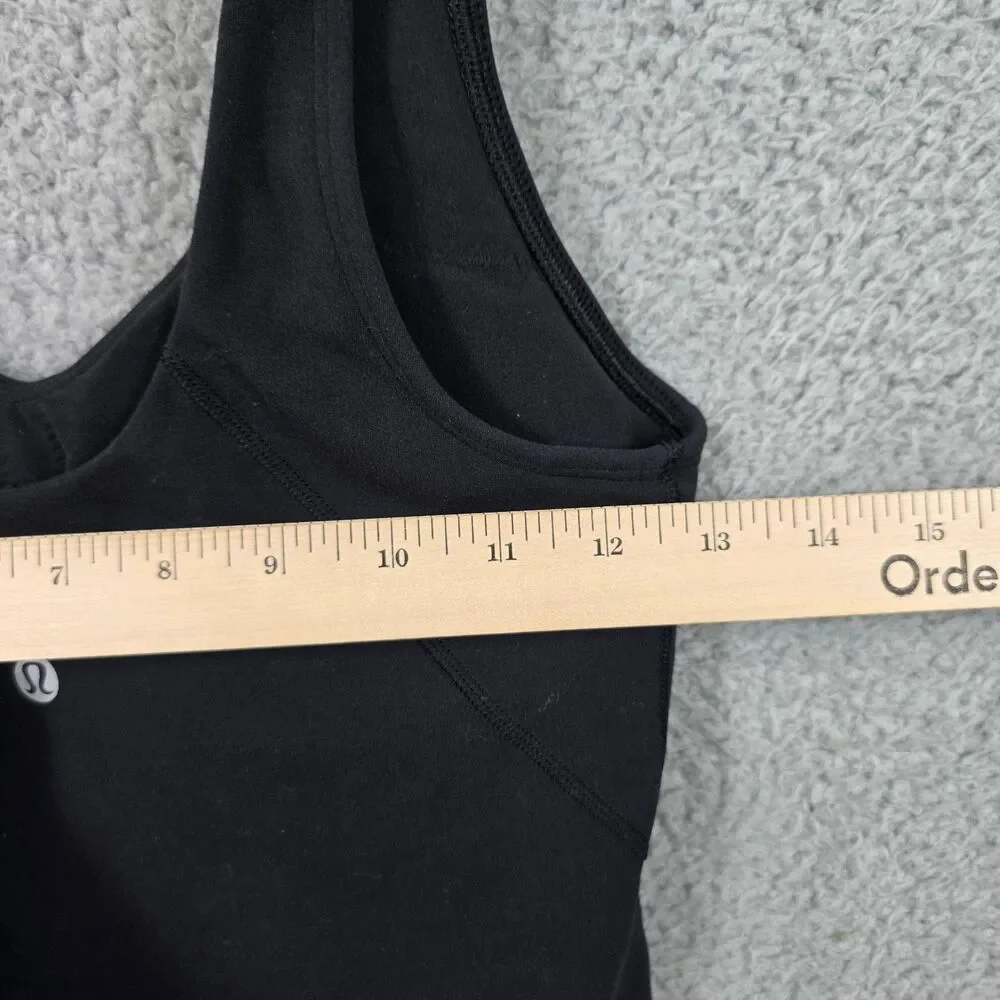 Women's Lululemon Align Tank Top Iron Blue Crop Padded ~ Size 6 W1BSWS